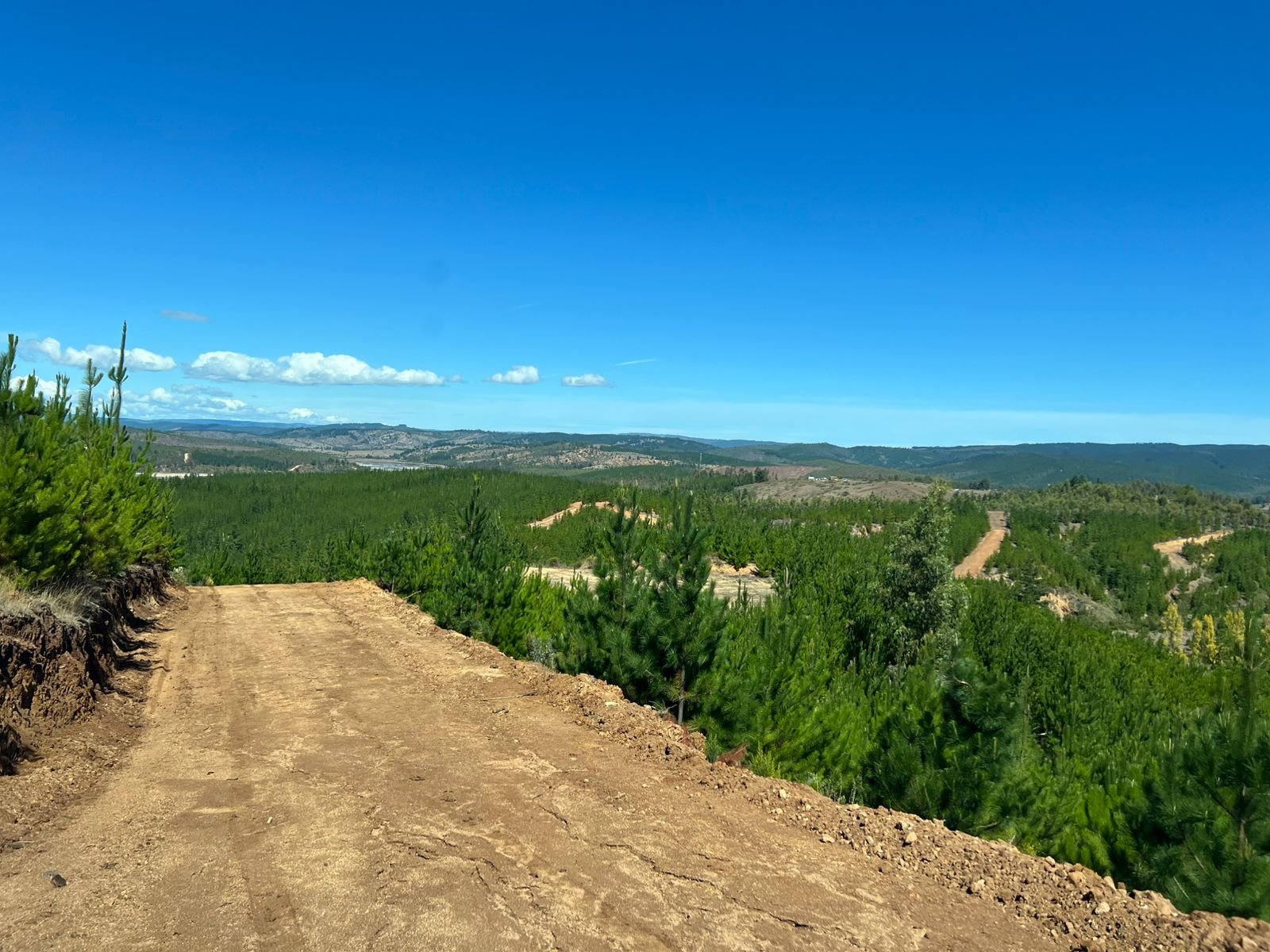 Montañas y cielo azul